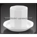 200cc fine porcelain cup without handle with saucer